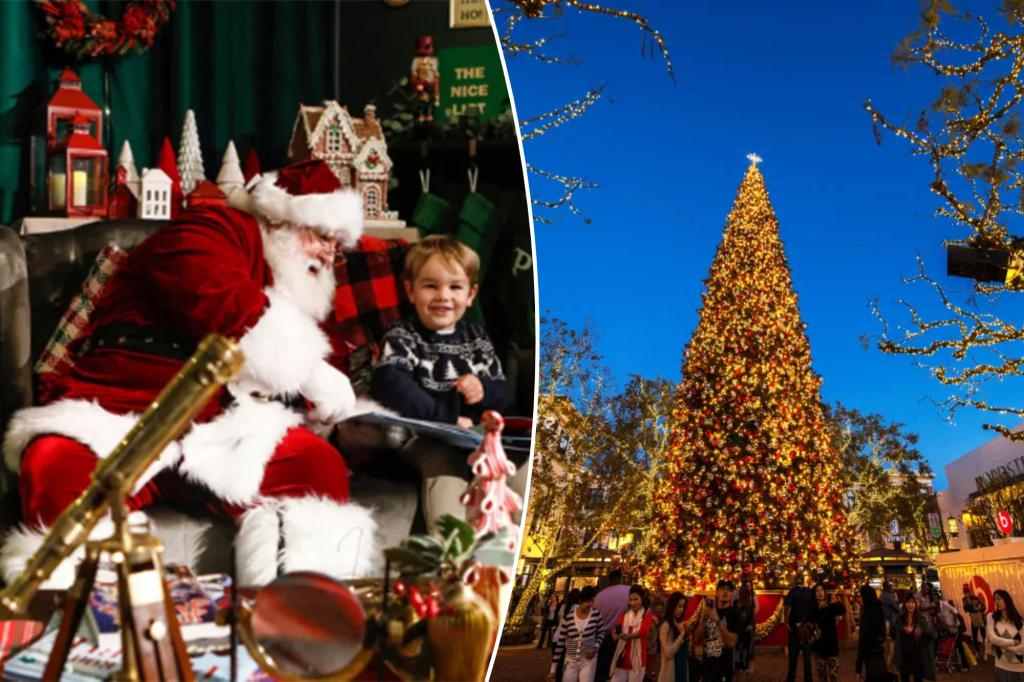 The luxury mall that charges outrageous fees for kids to see Santa Claus - and you need to make reservations